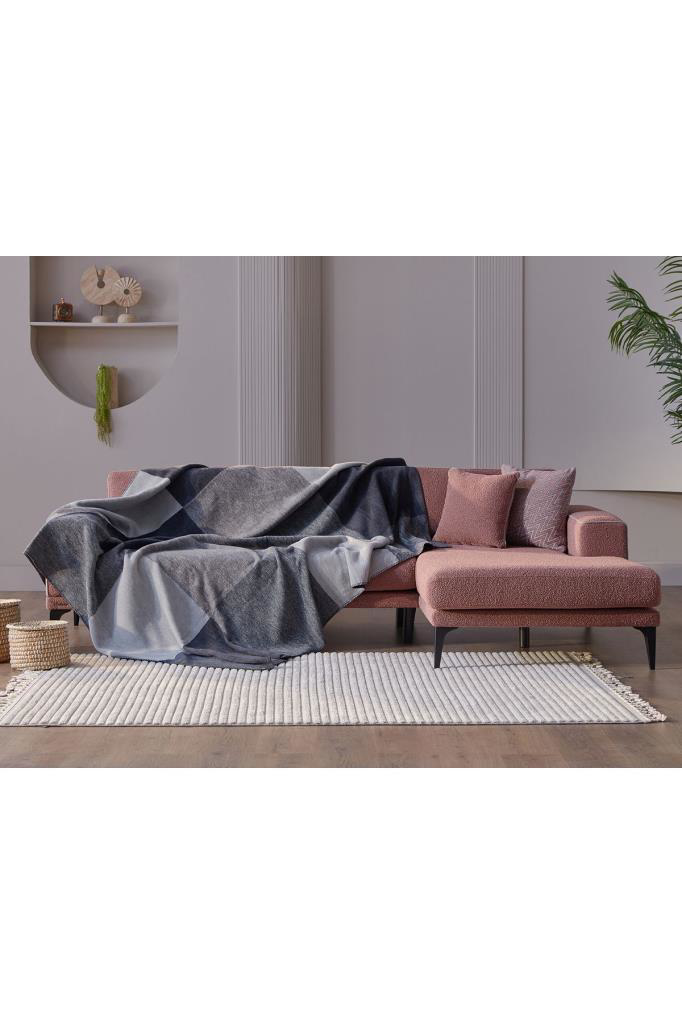 Doqu Home Crespo Battaniye Tek Kişilik Gri 150x200