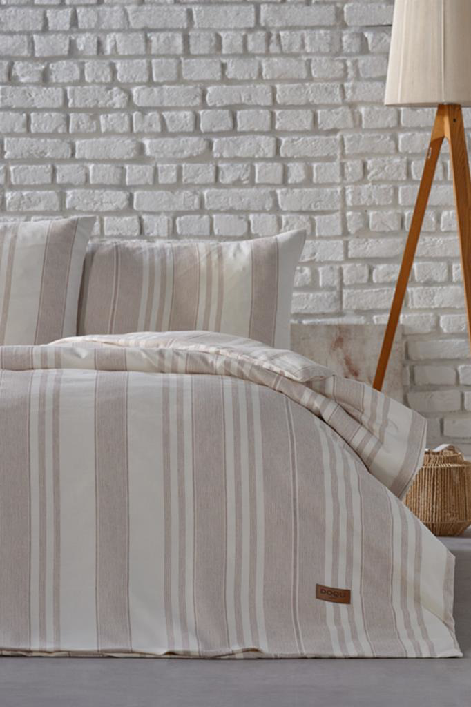 Doqu Home  İpliği Boyali Nevresim Takimi Çift Kişilik Novela