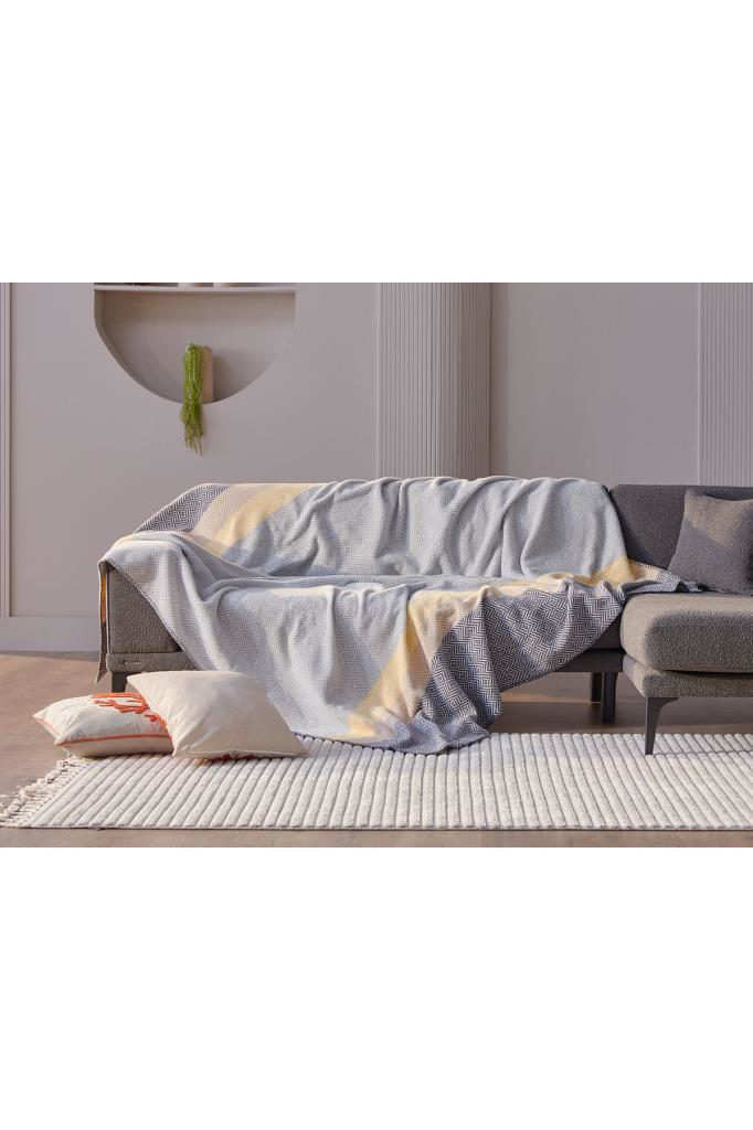 Doqu Home  Nida Battaniye Çift Kişilik Sari 200X220