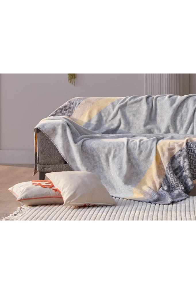 Doqu Home  Nida Battaniye Çift Kişilik Sari 200X220