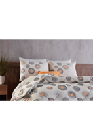 Doqu Home  Polycotton Comforter Set Tek Kişilik Cosmos Gri