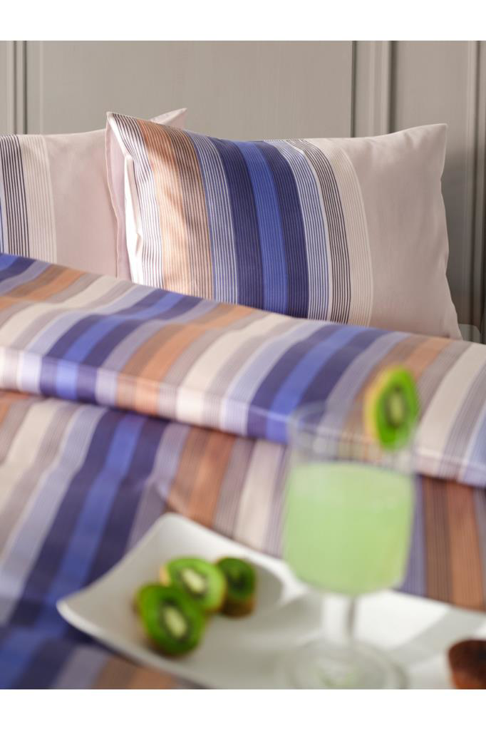 Doqu Home Saten Nevresim Takımı Çift Kişilik Maestro Mavi