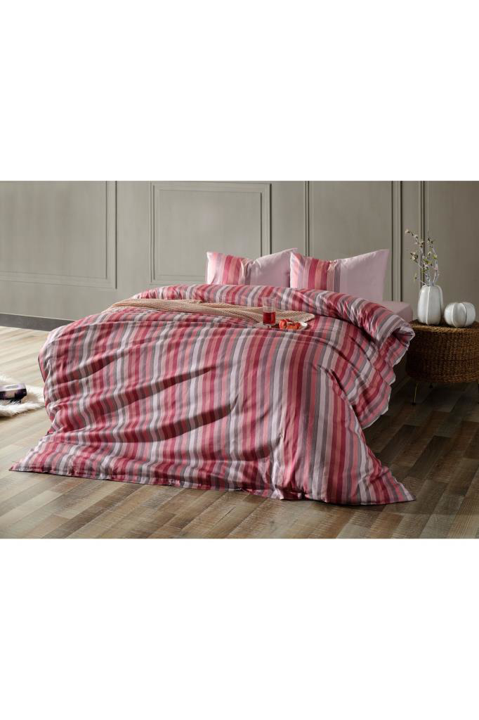 Doqu Home  Saten Nevresim Takimi Çift Kişilik Maestro Pudra