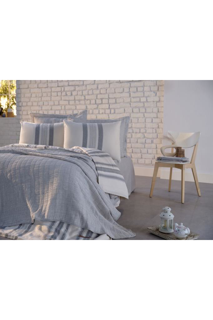 Doqu Home Special Çeyiz Seti Çift Kişilik Gri