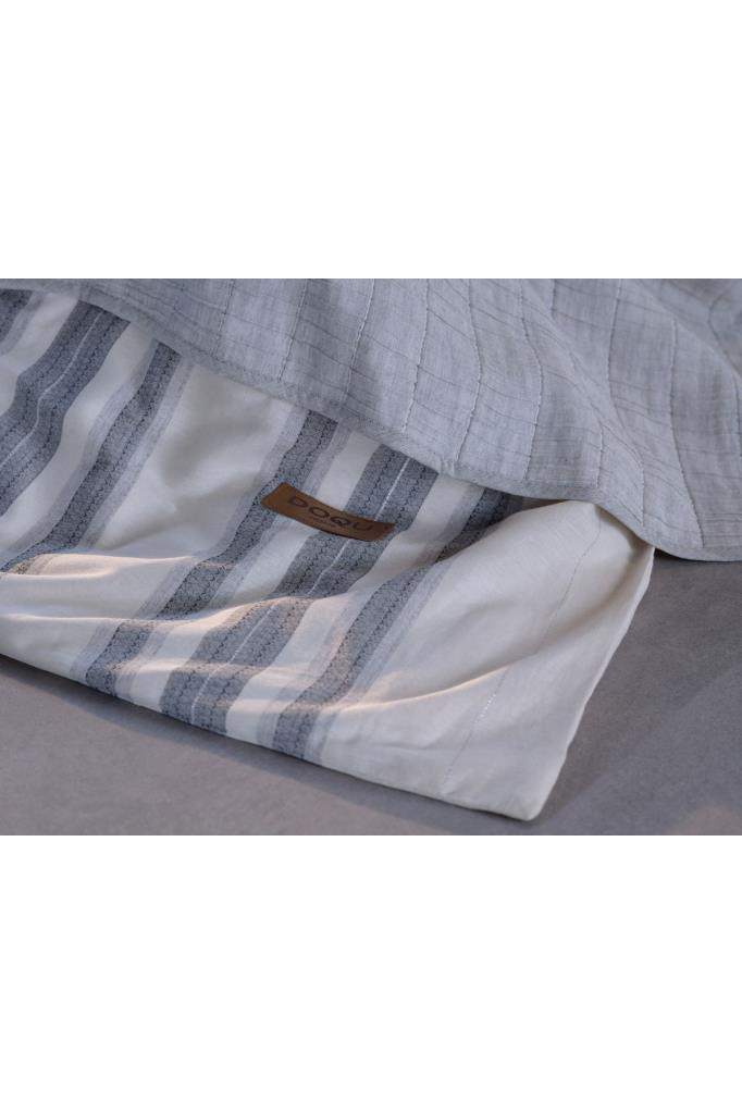 Doqu Home Special Çeyiz Seti Çift Kişilik Gri