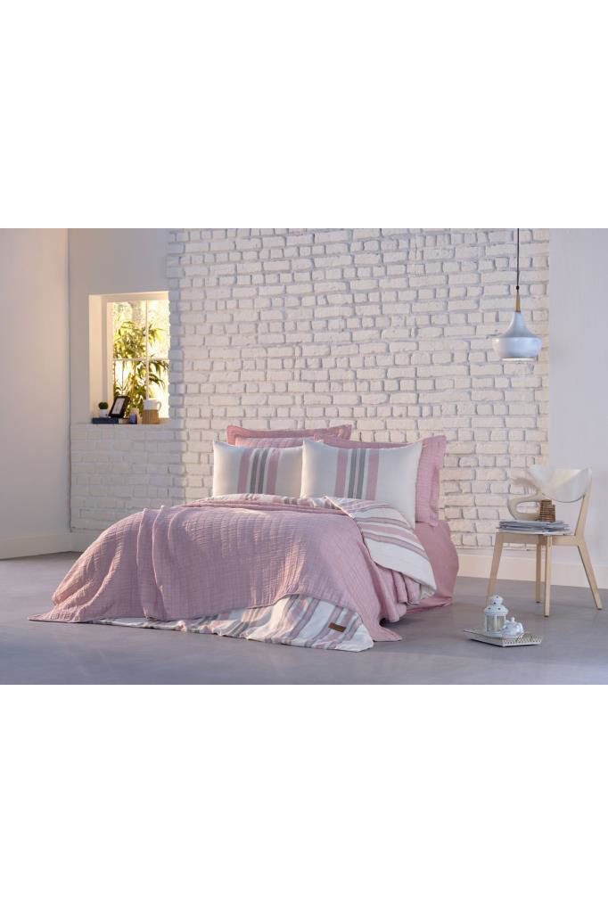 Doqu Home Special Çeyiz Seti Çift Kişilik Pudra
