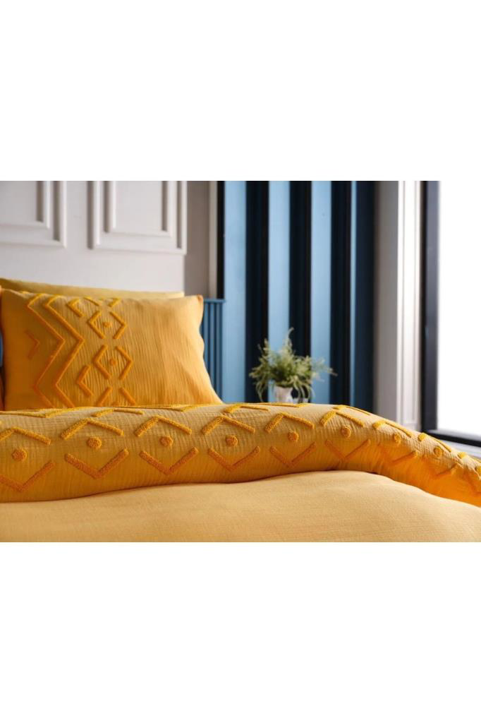 Doqu Home Zeugma Nakışlı Çift Kişilik Nevresim Takımı Muslin