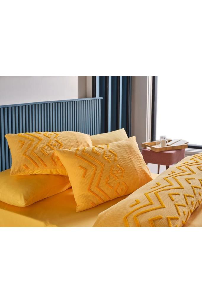 Doqu Home Zeugma Nakışlı Çift Kişilik Nevresim Takımı Muslin