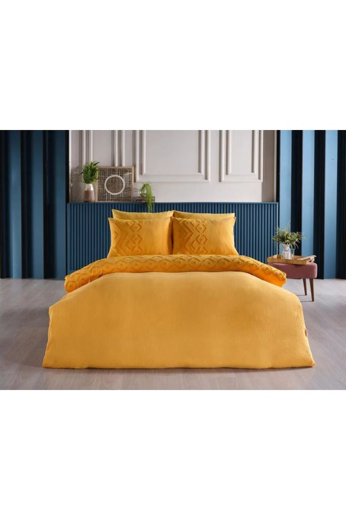 Doqu Home Zeugma Nakışlı Çift Kişilik Nevresim Takımı Muslin