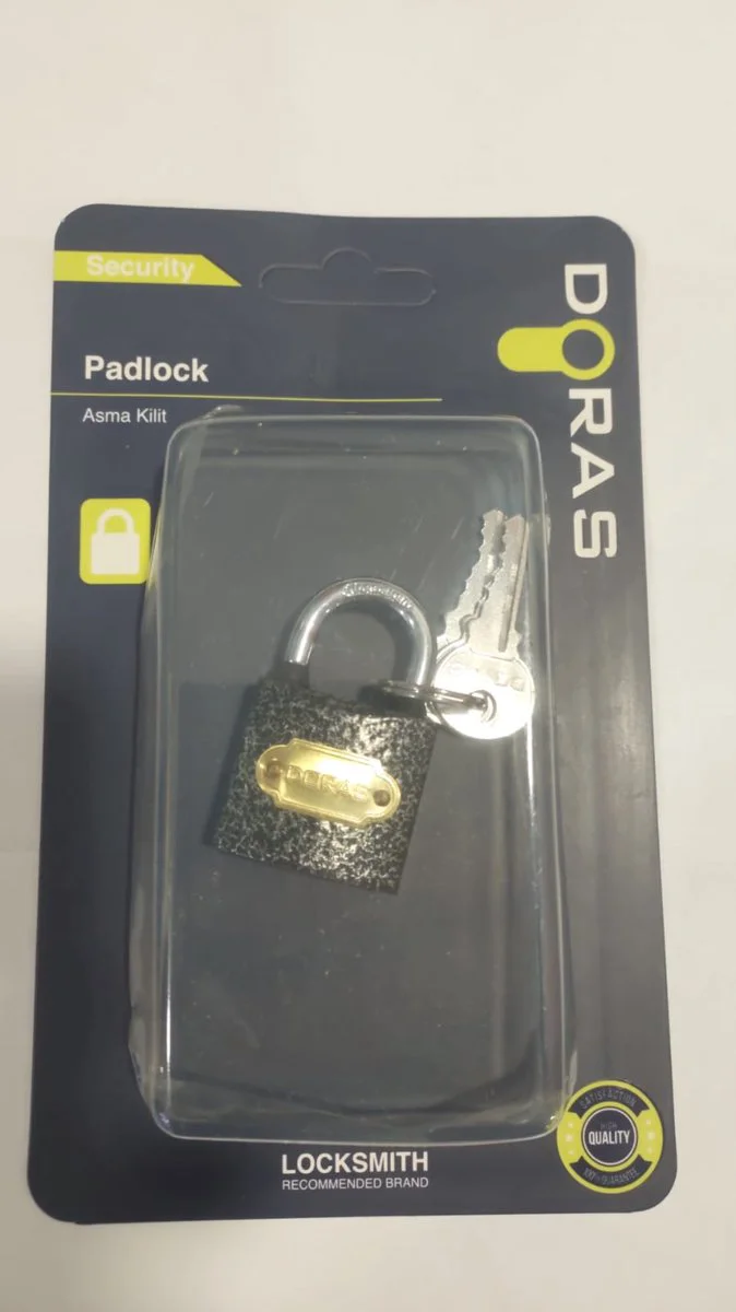 Doras 38 Mm Gri Döküm Asma Kilit 2 Adet