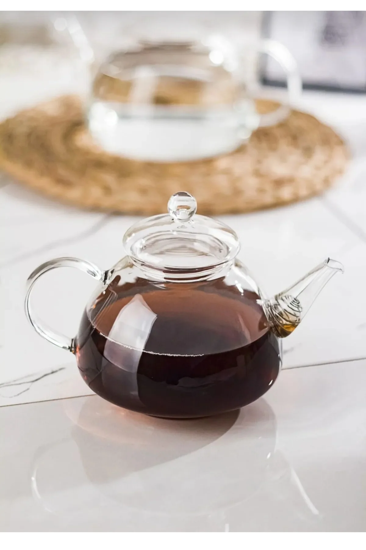 Dore Isaya Dayanıklı Borosilikat Cam Çaydanlık 750/1300 ml