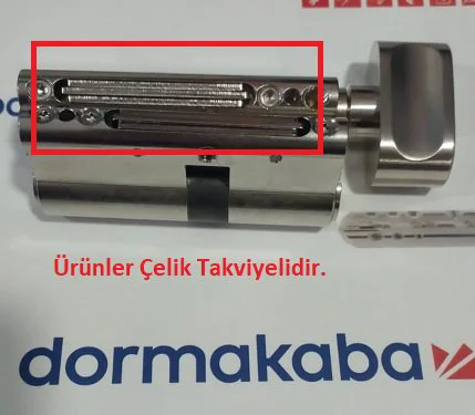 Dorma Kaba ExperT Plus Bilyalı İkiz Barel 3 Anahtarlı