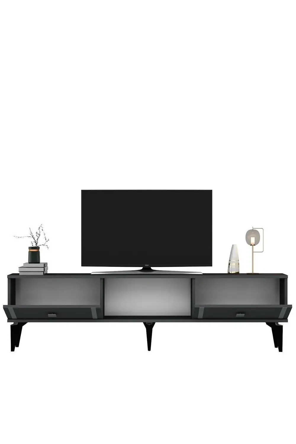 DORRUK TV SEHPASI ANTRASİT GÜMÜŞ