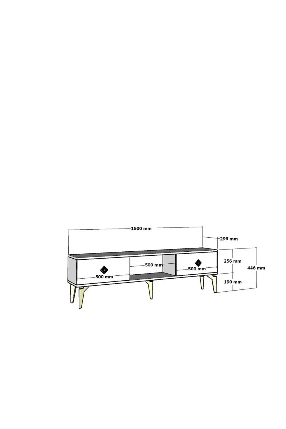 DORRUK TV SEHPASI ANTRASİT GÜMÜŞ
