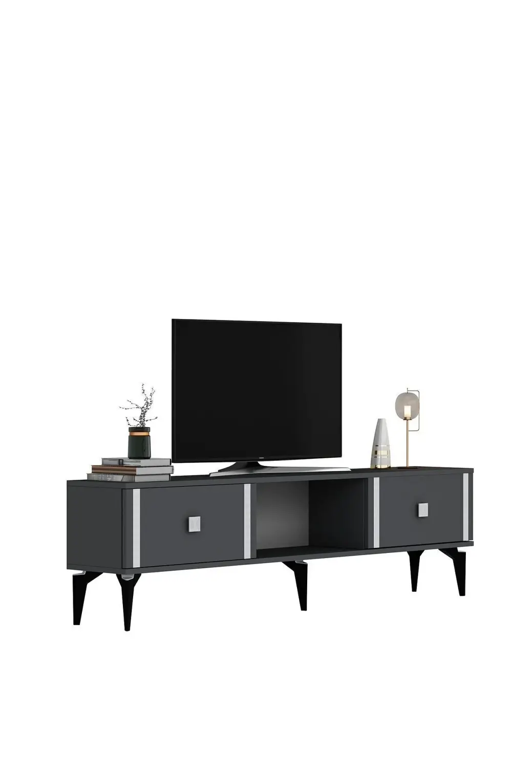 DORRUK TV SEHPASI ANTRASİT GÜMÜŞ