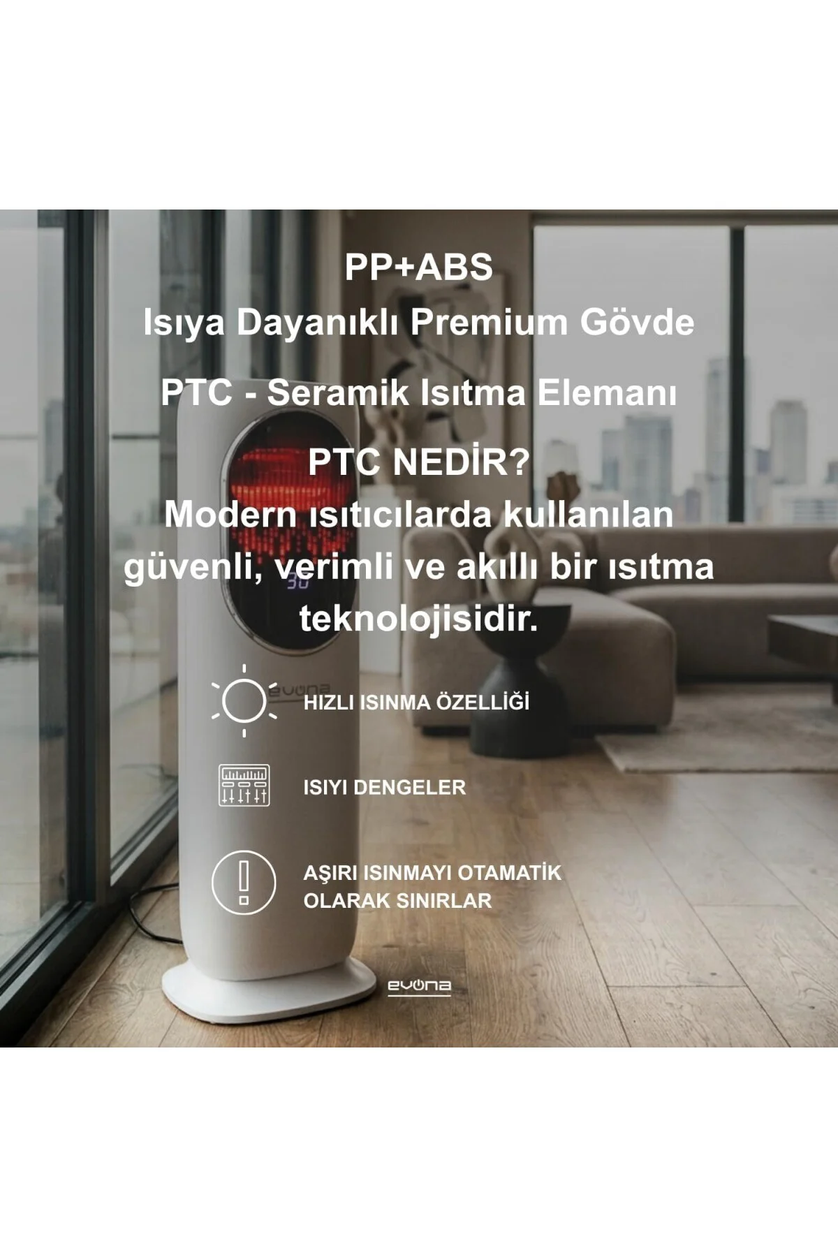 Dört Mevsim Isıtıcı & Soğutucu & Fanlı Kule Tipi Klima | Isıtıcıl