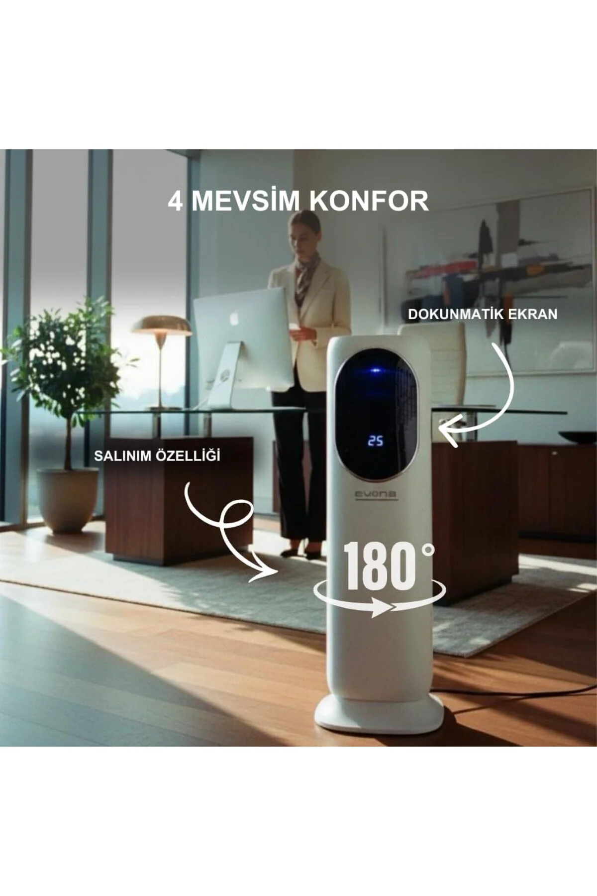 Dört Mevsim Isıtıcı & Soğutucu & Fanlı Kule Tipi Klima | Isıtıcıl