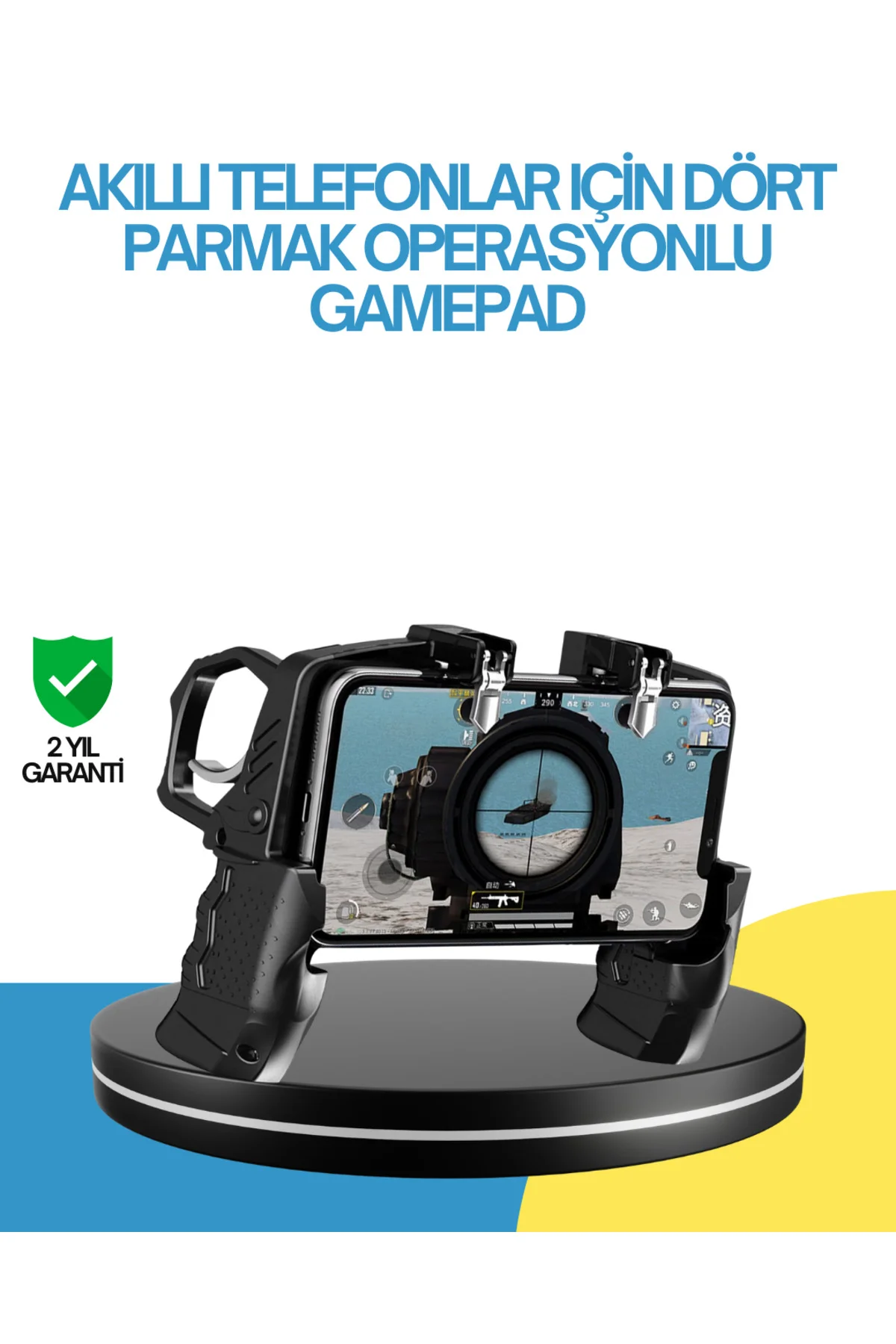 Dört Parmak Destekli Mobil Gamepad .li Oyun Kontrolcüsü