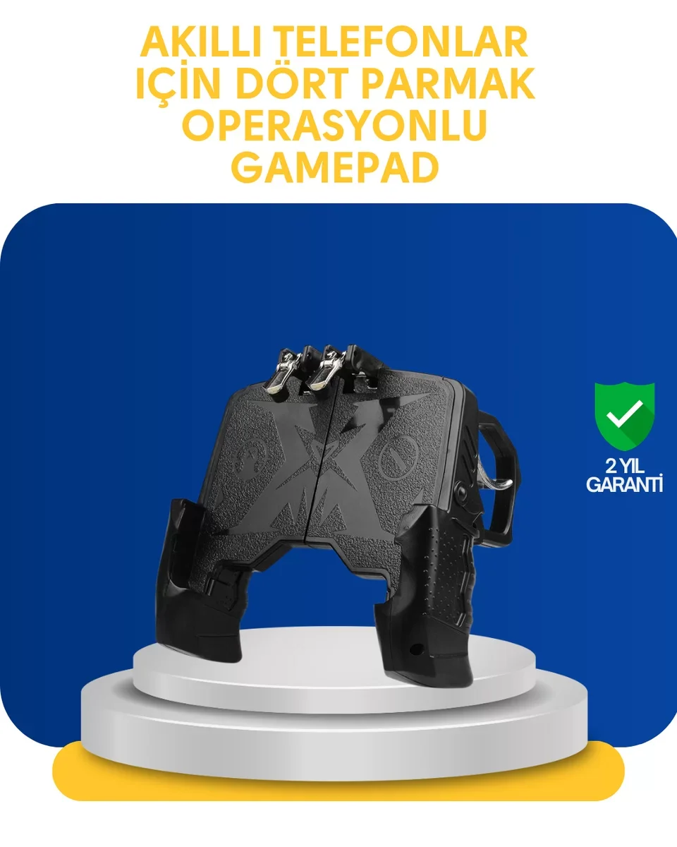 Dört Parmak Mobil Gamepad - Reflex Oyunlarında Artan Kontrol ve Ergonomik Tasarım