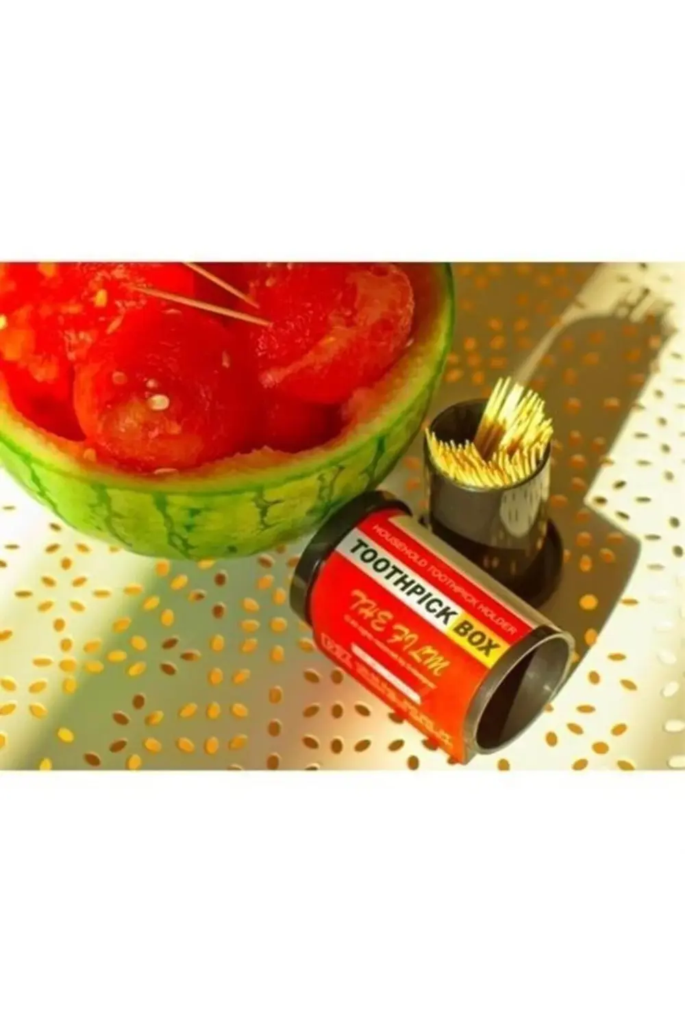 Dörtgen Fotoğraf Filmi Şeklinde Kürdanlık Kürdan Tutucu Kutu