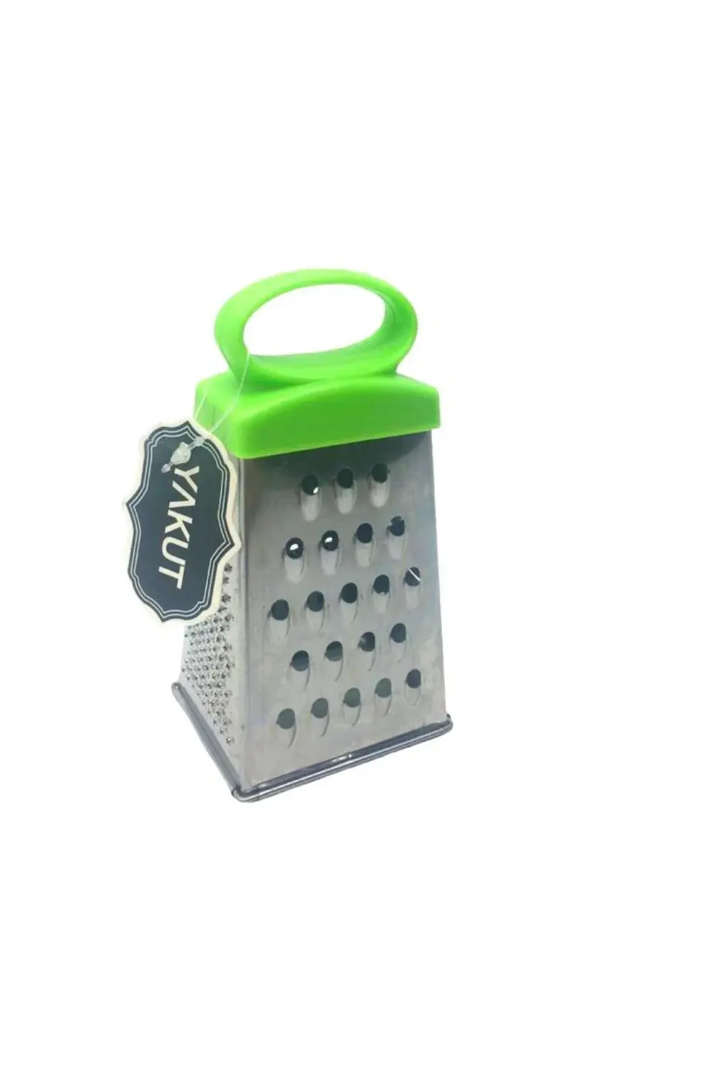 Dörtgen - Küçük Metal Rende Plastik Saplı