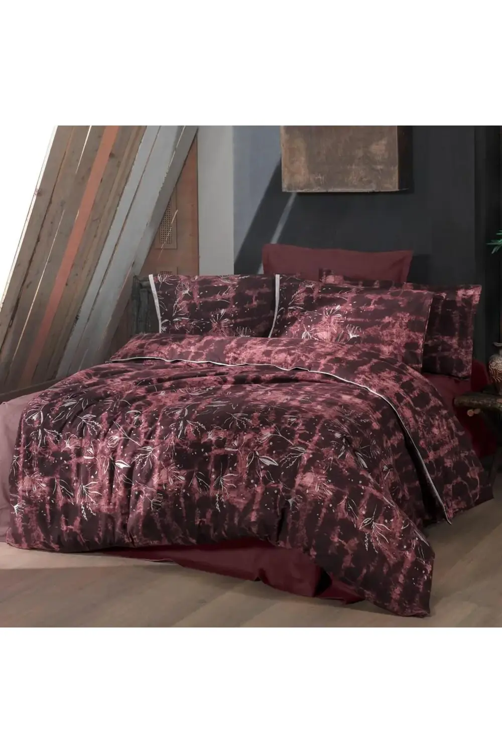 Sarev Doryana Tek Kişilik %100 Pamuk Flanel (Pazen) Nevresim Takımı Bor