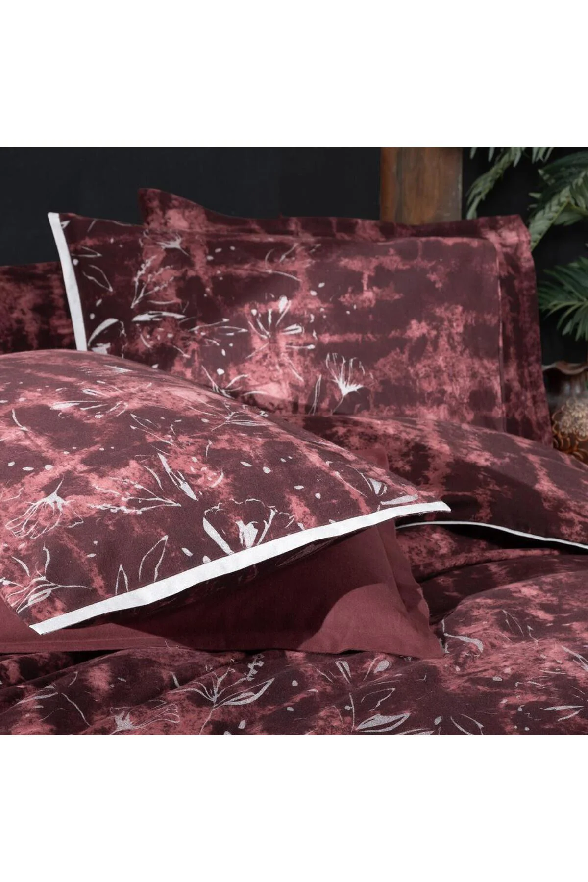 Doryana Tek Kişilik %100 Pamuk Flanel (Pazen) Nevresim Takımı Bor