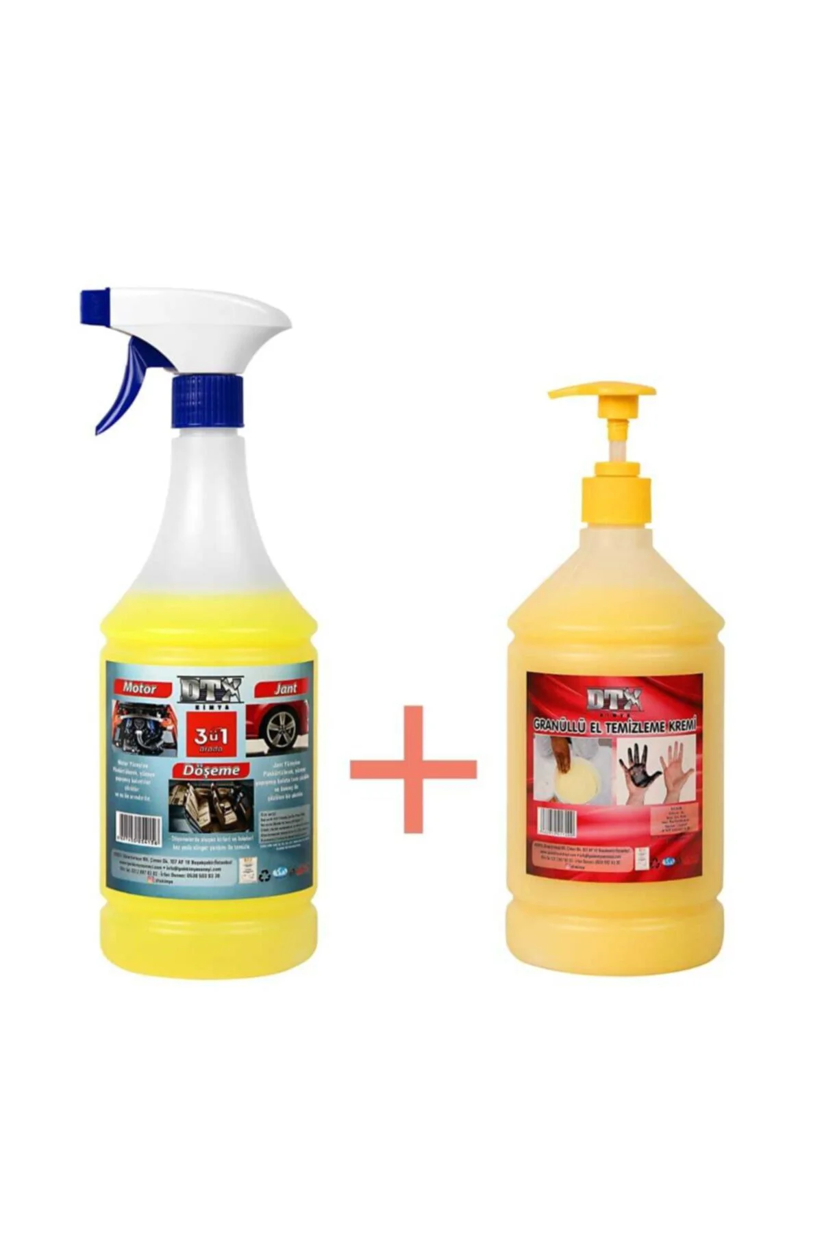 Döşeme Jant Ve Motor Temizleme Sıvısı 1 Lt & Granüllü Yağ Sök. Et