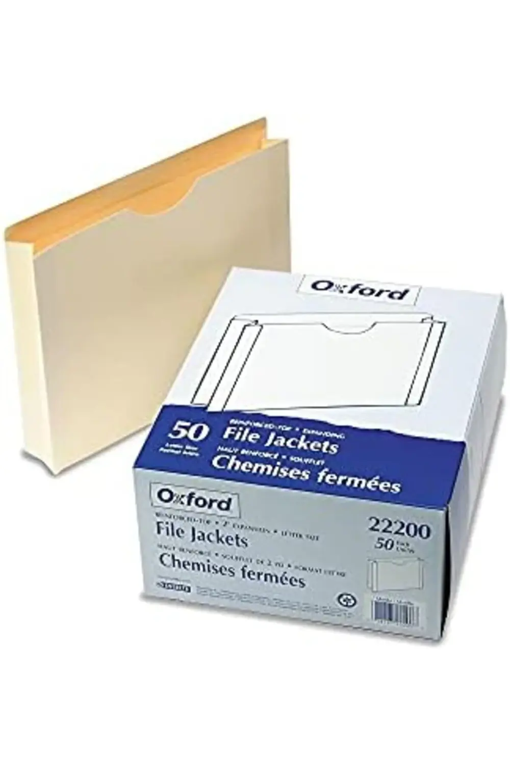 Dosya Ceketleri, Mektup Boyutu, Manila, 2" Genişletme, Başparmak