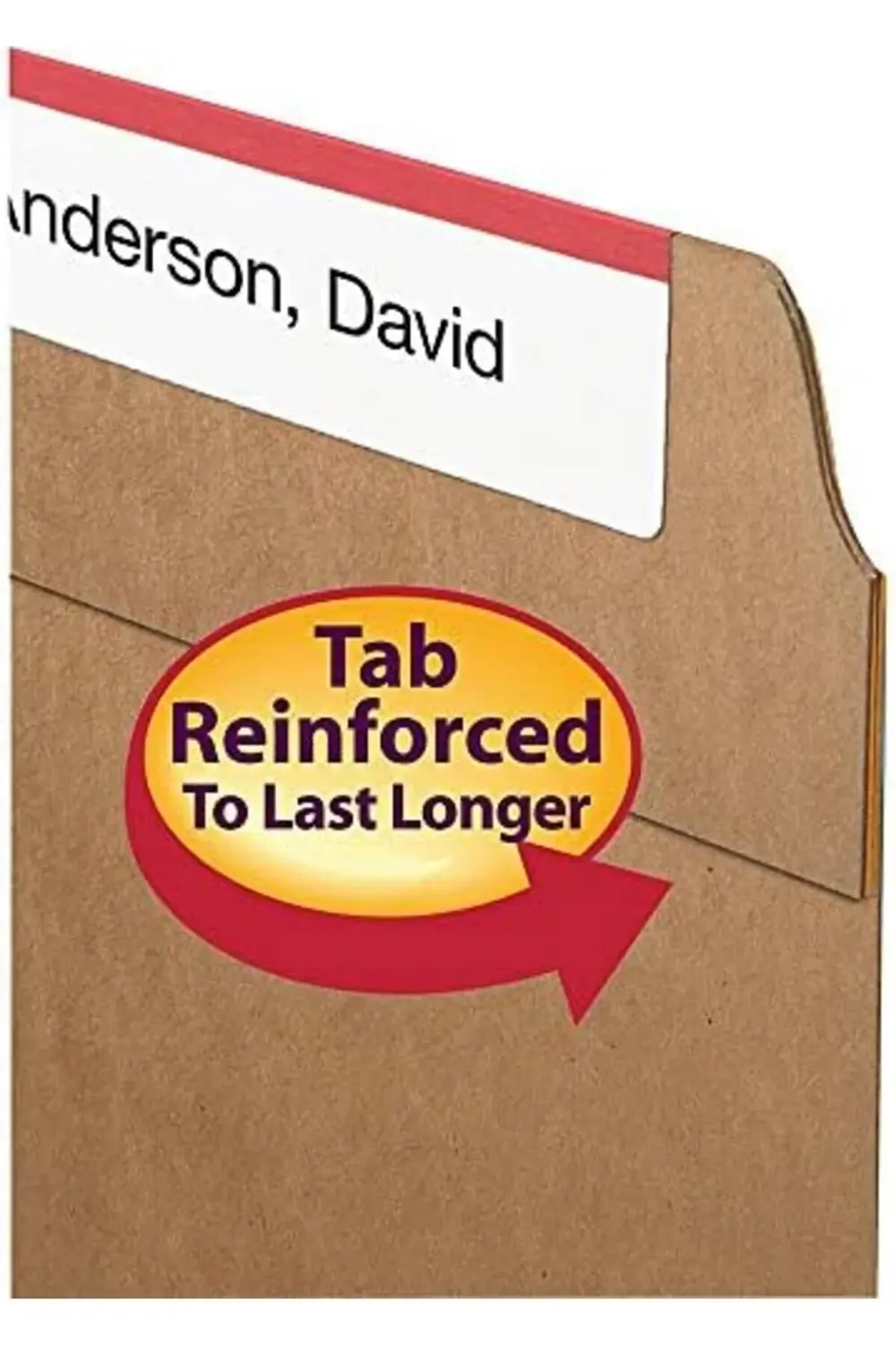 Dosya Klasörü, Güçlendirilmiş Düz Kesim Tab, Mektup Boyutu,, Kutu