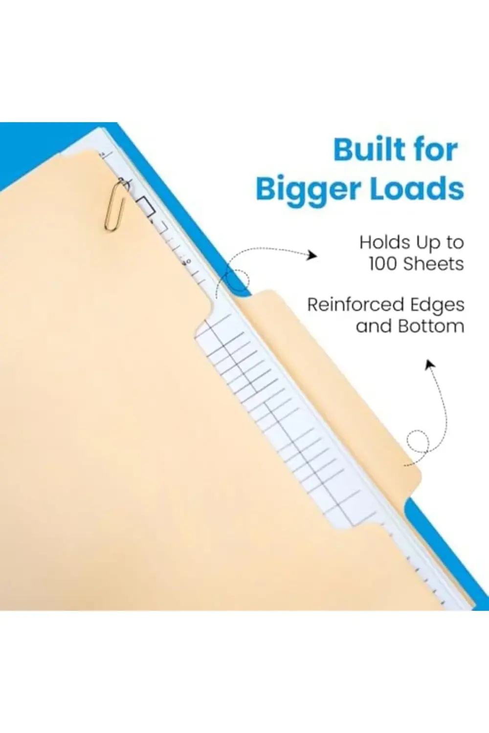 Dosya klasörü, yasal boy, Manila, 1/3 kesim, 100/BX (753 1/3) 118