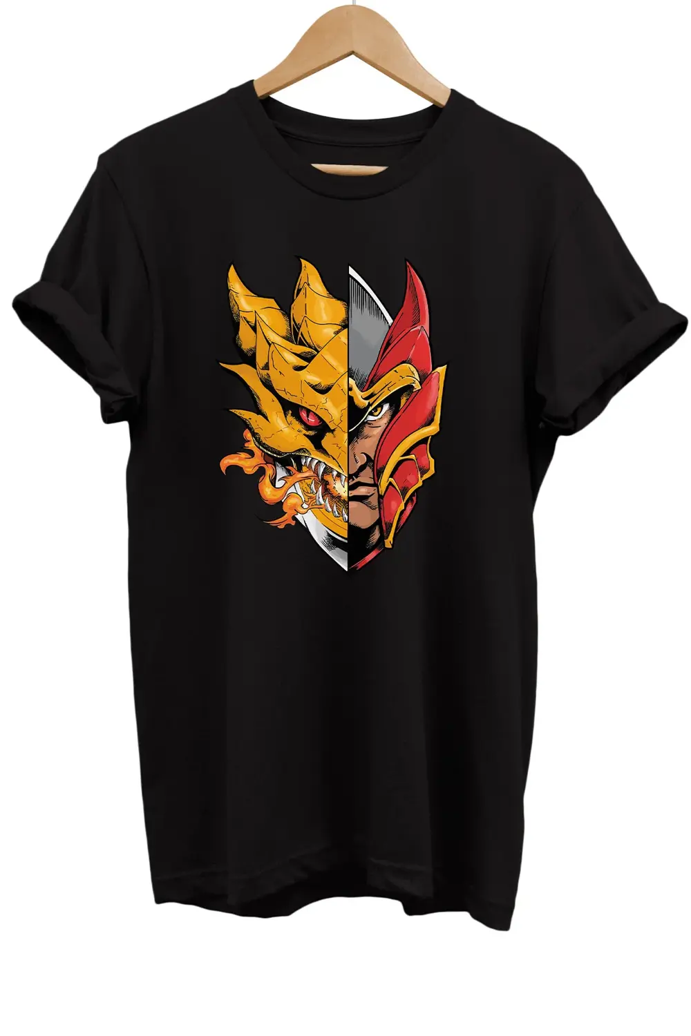 Dota 2 Knight Davion Baskılı %100 Pamuk Oversize T-shirt Büyük Be