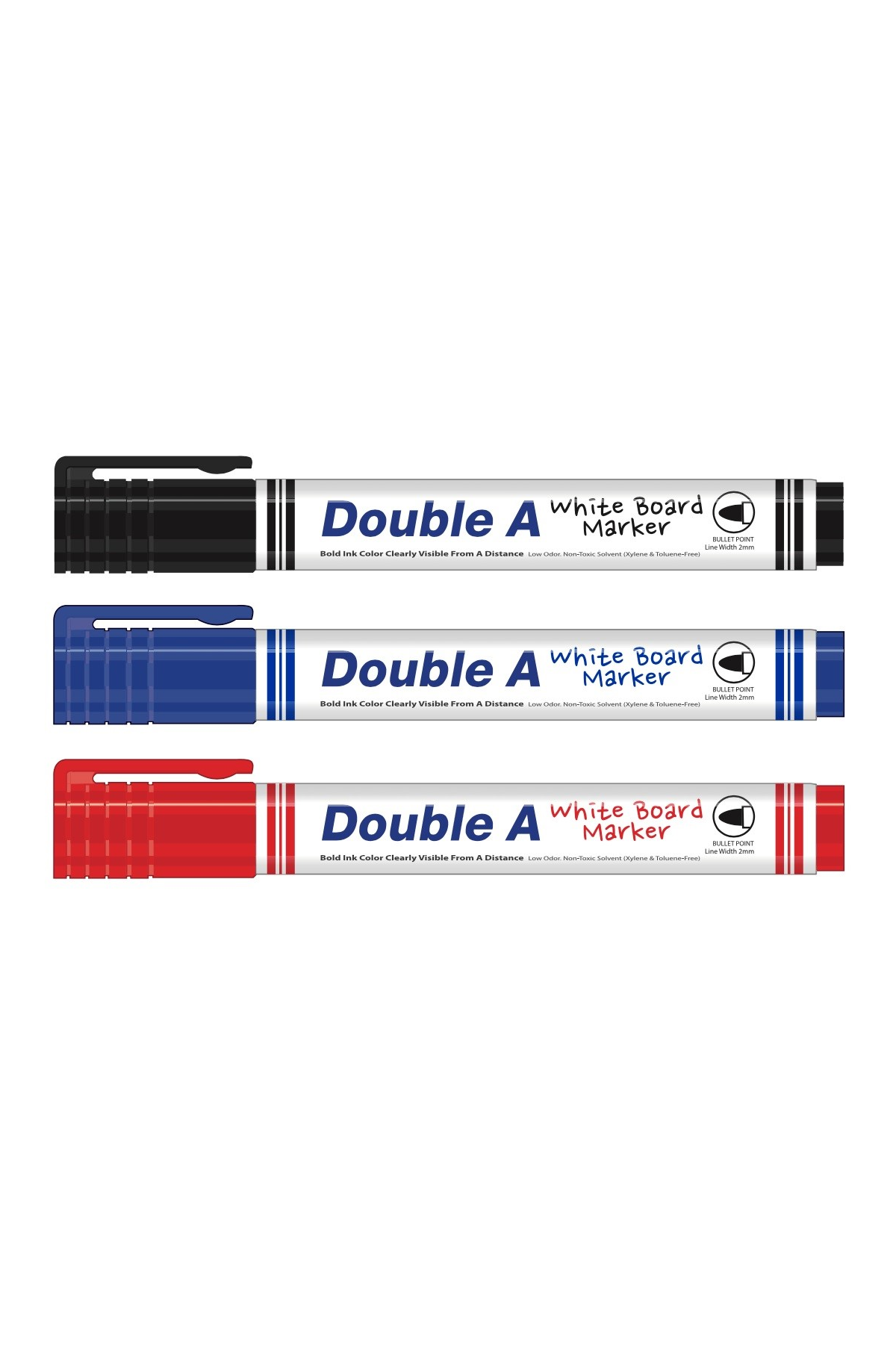 Just Cheap Store Double A Beyaz Tahta Kalemi Kirmizi Renk 12'Li
