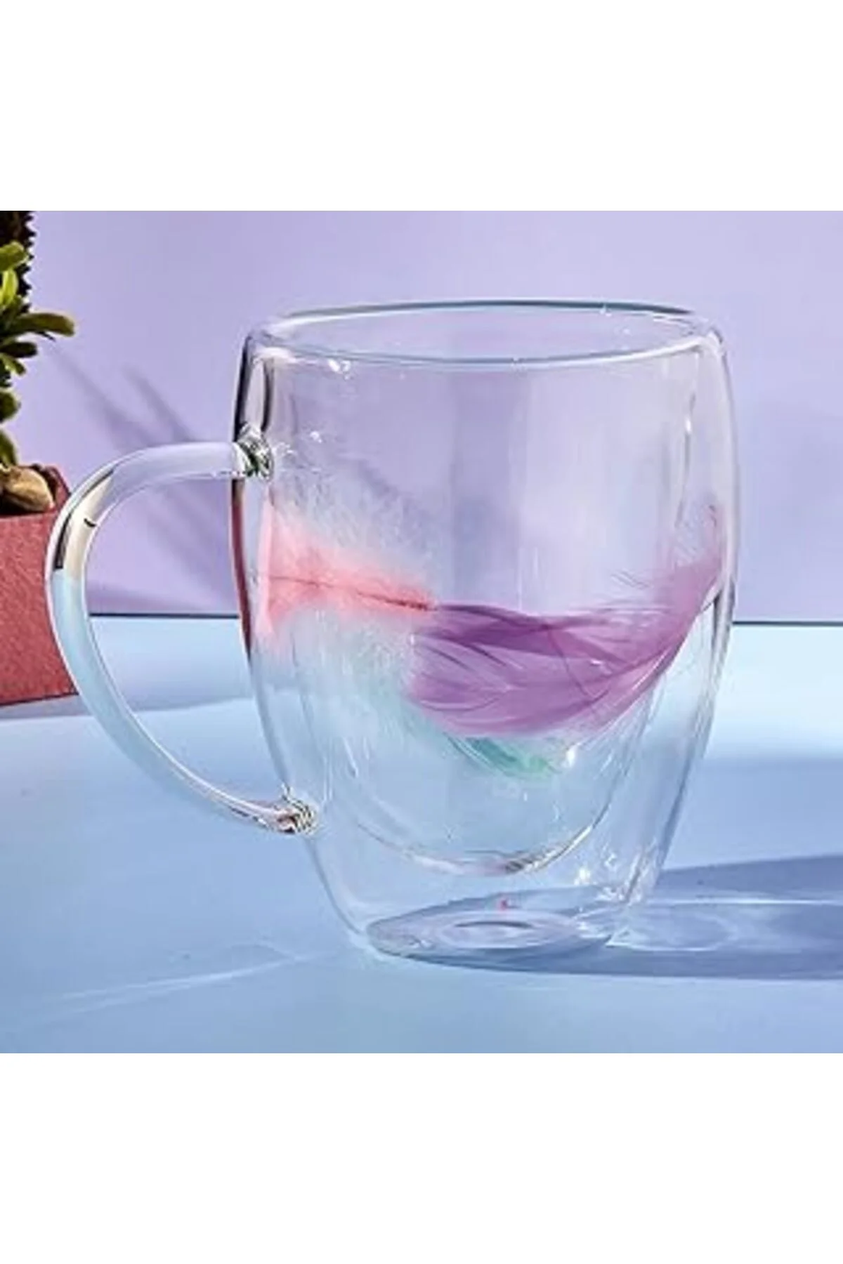 Double Feather Çift Cidarlı Kupa 350 Ml