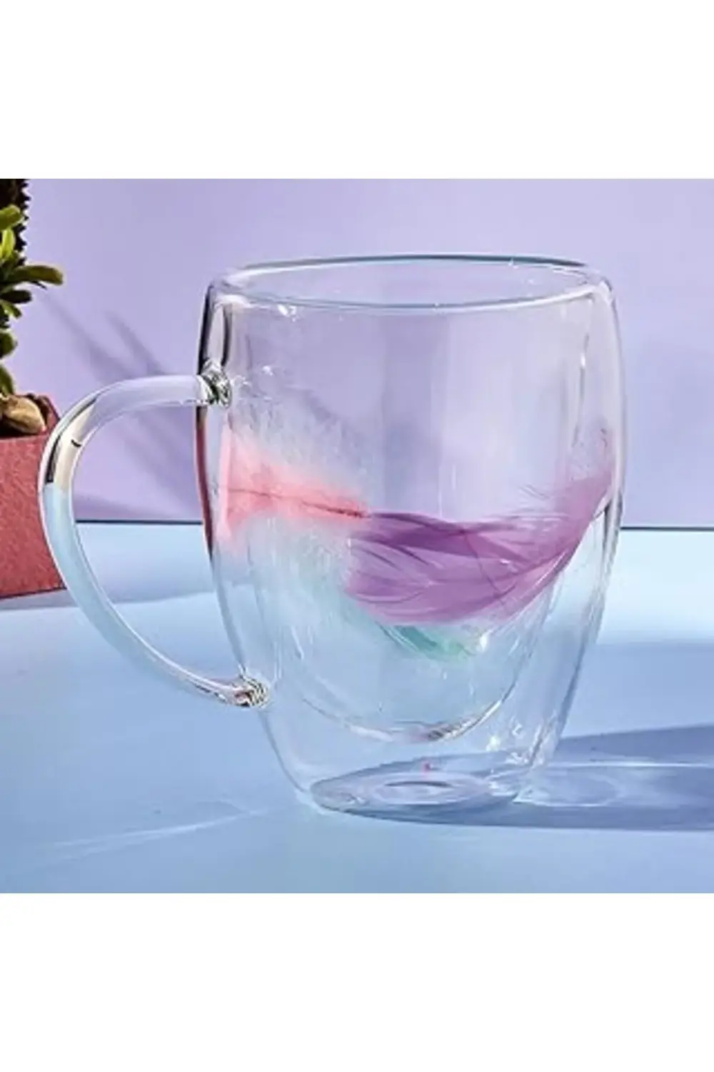 Double Feather Çift Cidarlı Kupa 350 Ml