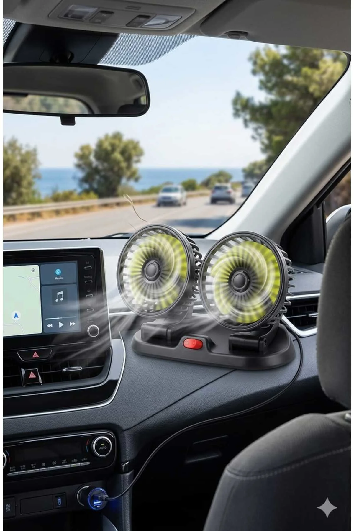 Double Headed Wehıcle Çift Başlıklı Fan
