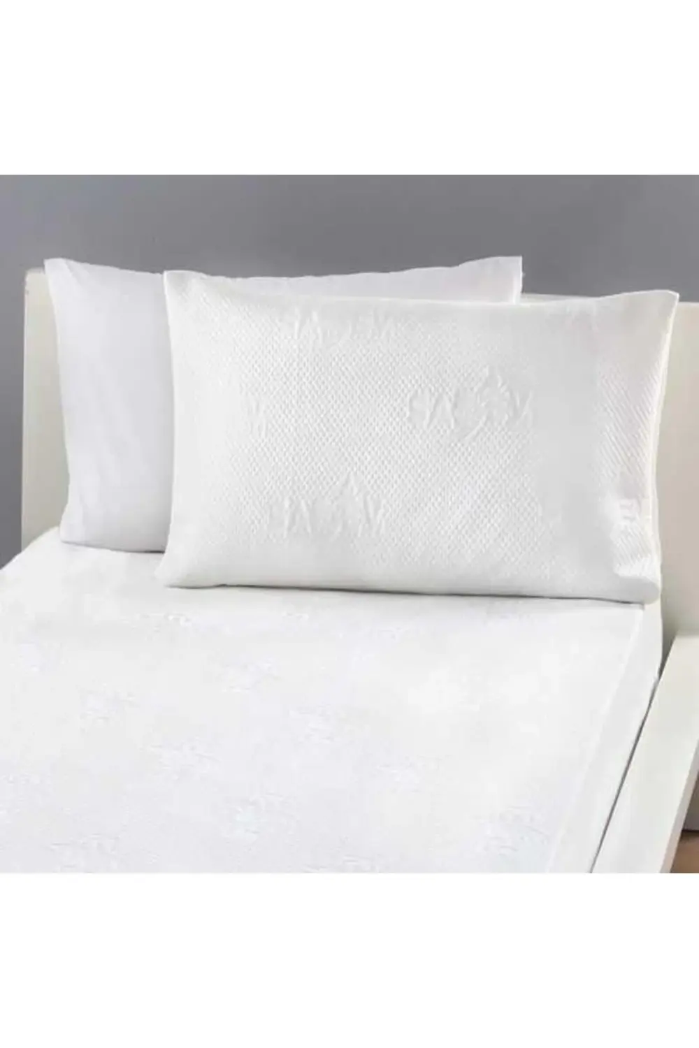 Double Jersey Alez Yastık Kılıfı, .beyaz