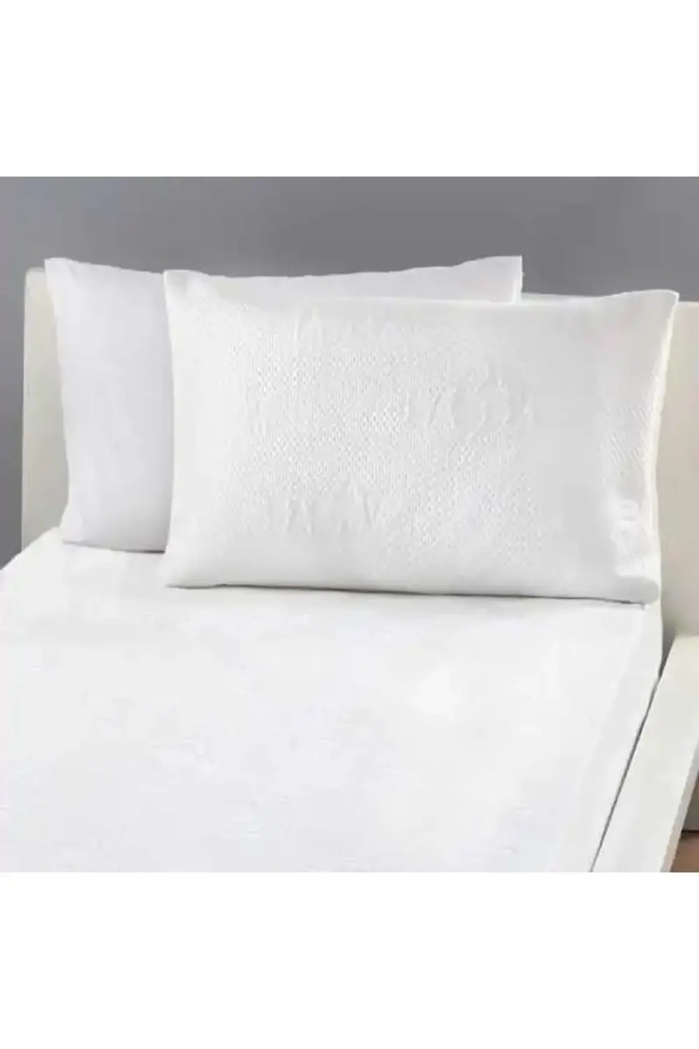 Double Jersey Beyaz Alez Yastık Kılıfı Double Jersey Beyaz Alez Yastık Kılıfı