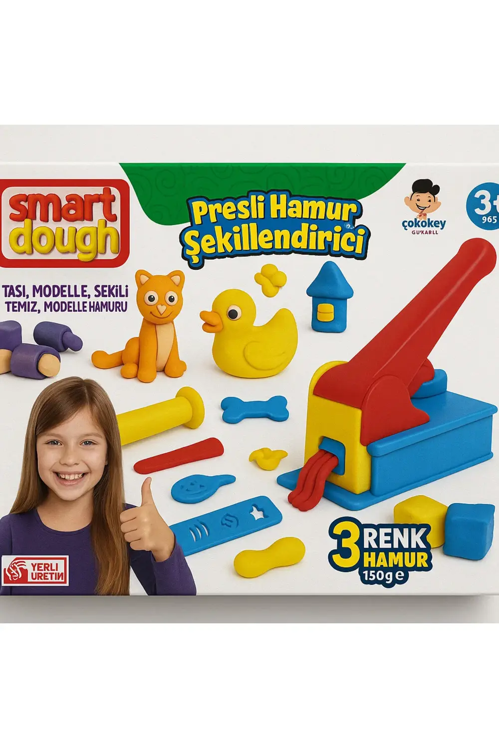 Dough Presli Hamur Şekillerici Oyun Hamuru