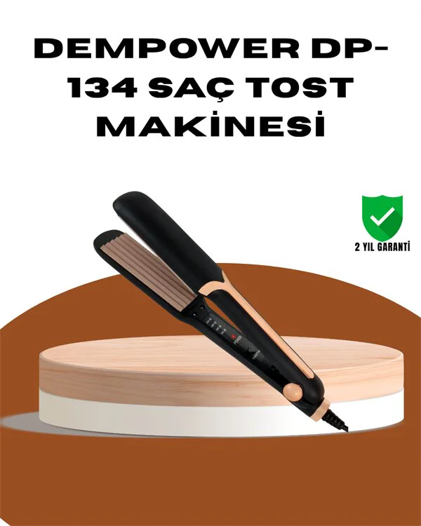 DP-134 Saç Tost Makinesi - Hızlı Isınma, 220°C, Uzun Süre Kalıcı Saç