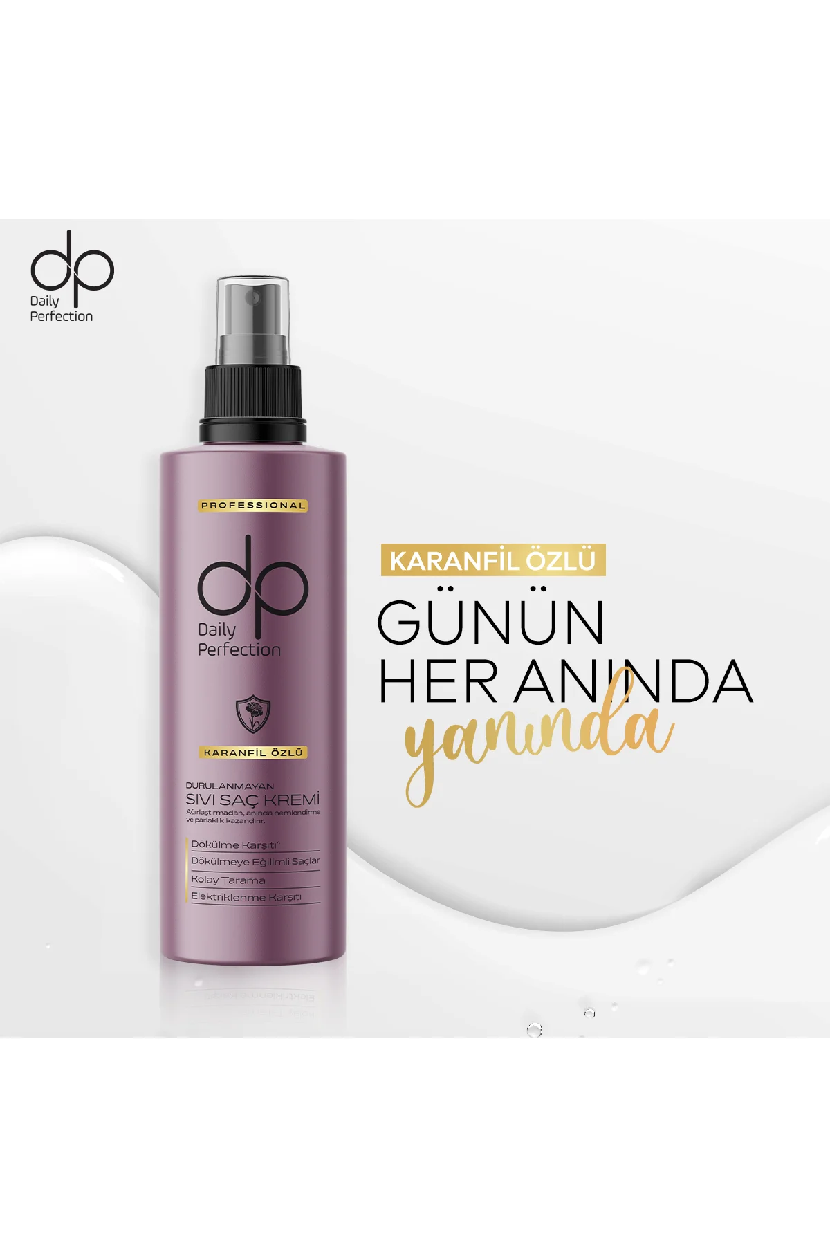 Dp Durulanmayan Sıvı Saç Kremi 180 ml Karanfil- Dp Durulanmayan Sıvı Saç Kremi 180 ml Karanfil-