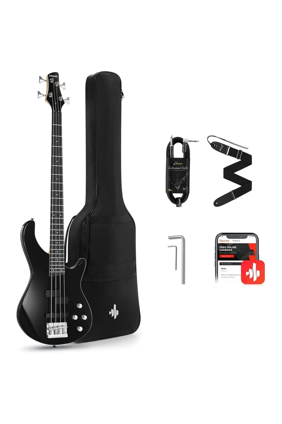 DPJ-100 PJ-Style Bas Gitar (Siyah)