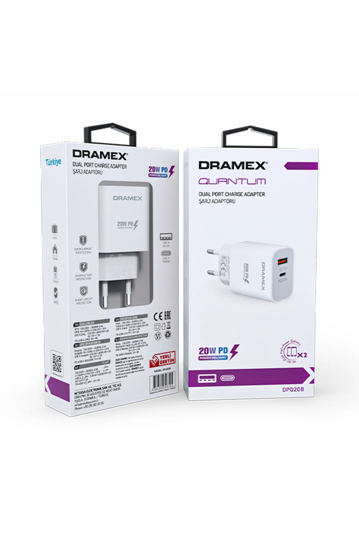 Dpq20b Quantum Usb Type-c Qc3.0 Pd 20w Hızlı Şarj Adaptörü