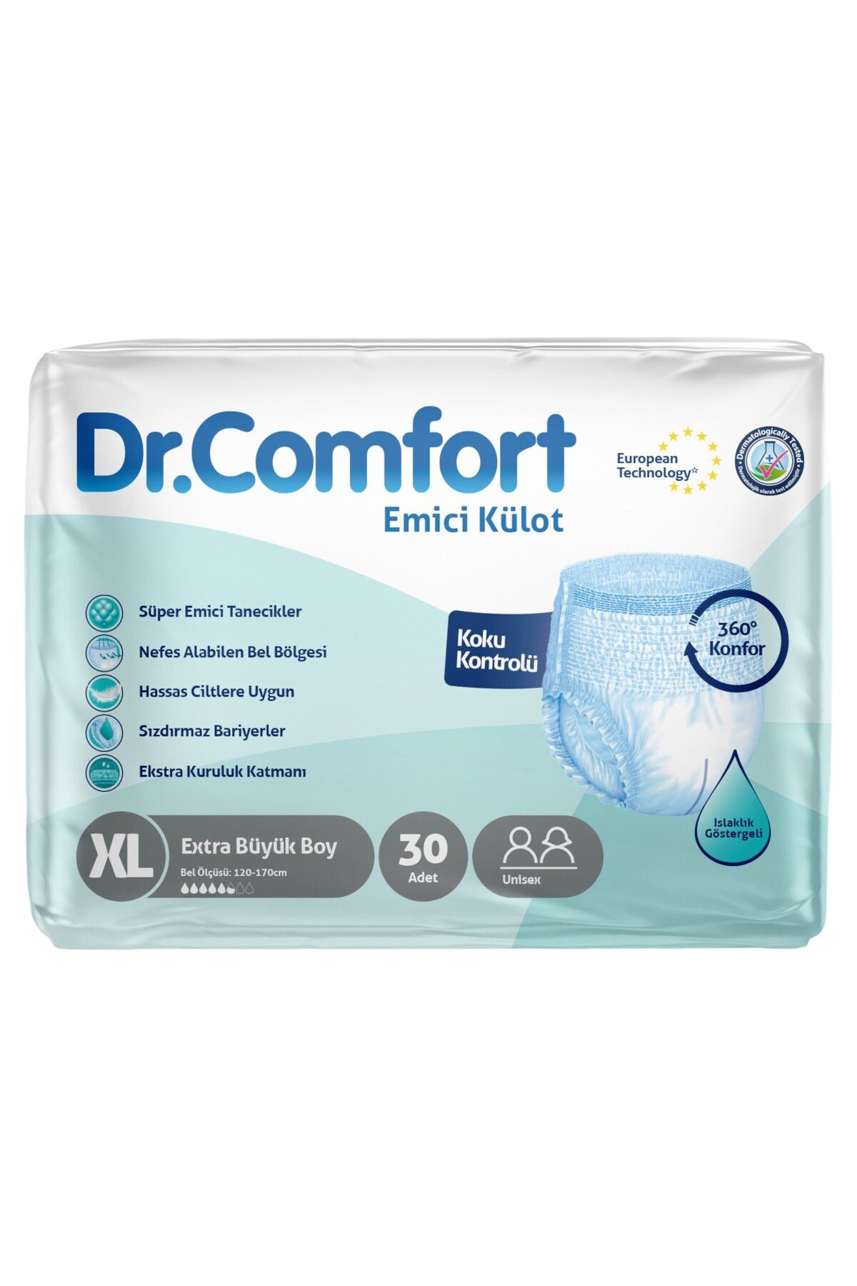 Dr.Comfort Dr Comfort 4Lu Paket Kulotlu Hasta Bezi 30Lu X Large