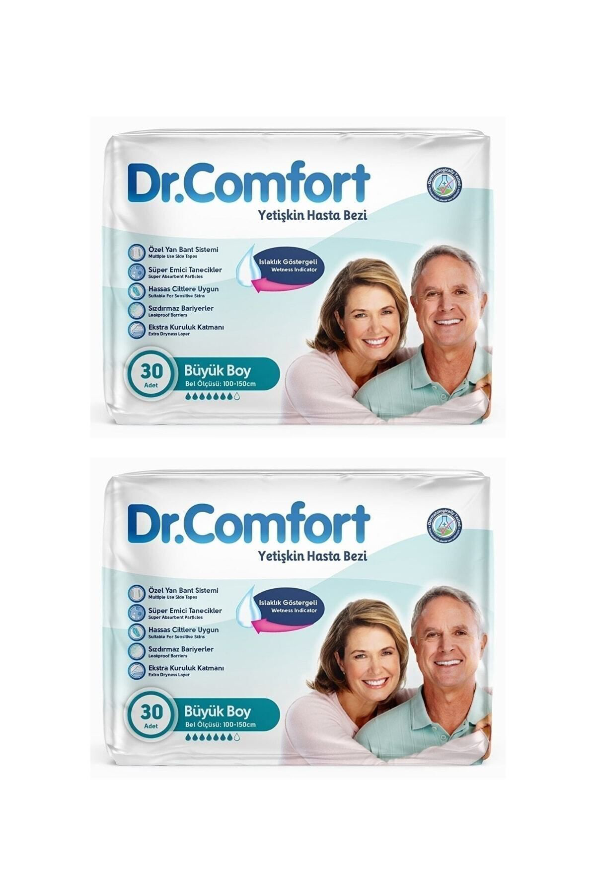 Dr. Comfort Yetişkin Hasta Bezi Bağlamalı Large - Büyük Boy 30'lu