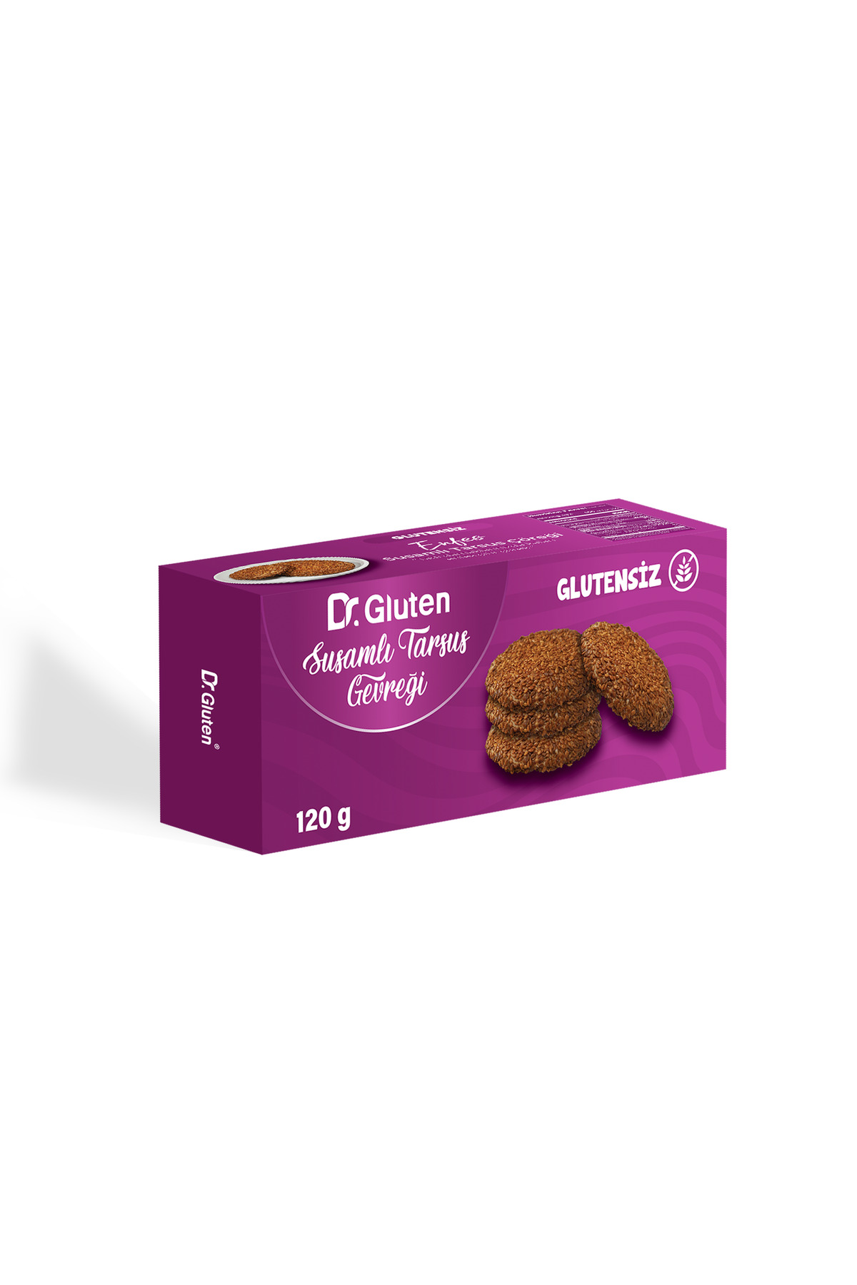 DR GLUTEN GLUTENSİZ SUSAMLI TARSUS GEVREĞİ 120 Gr.