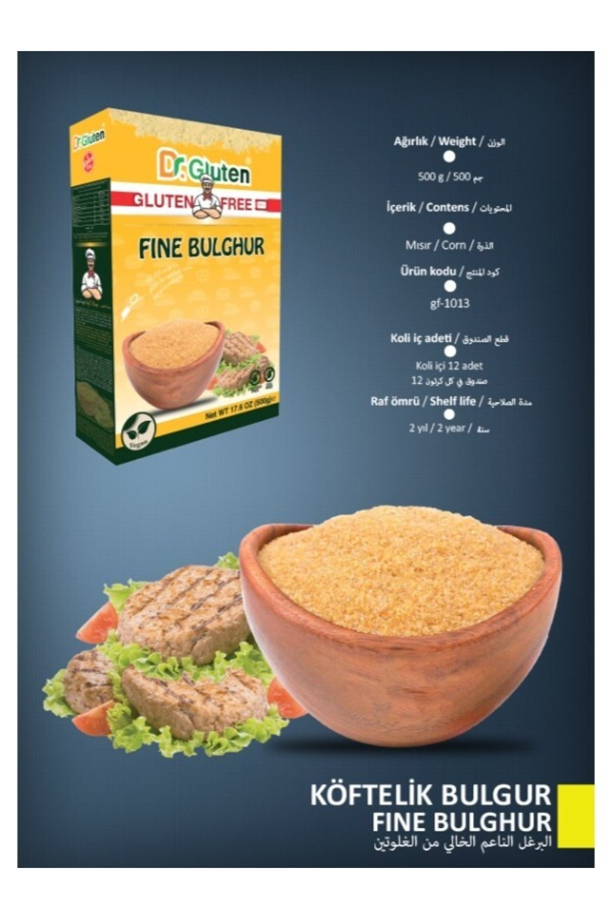 Dr. Gluten Glutensiz Köftelik Bulgur 500 G