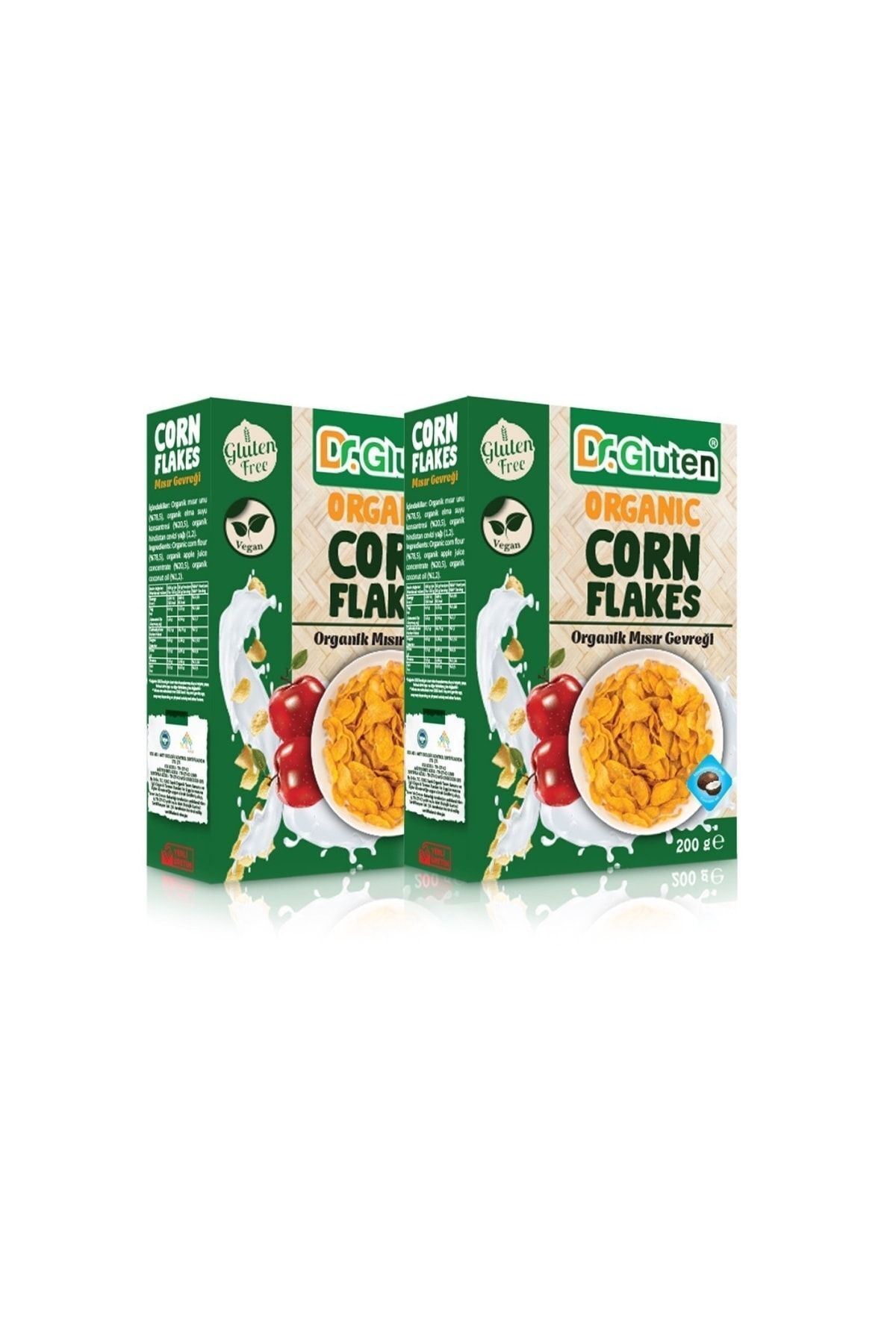 Dr. Gluten Glutensiz Organik Vegan Mısır Gevreği 200 G ( Hindista