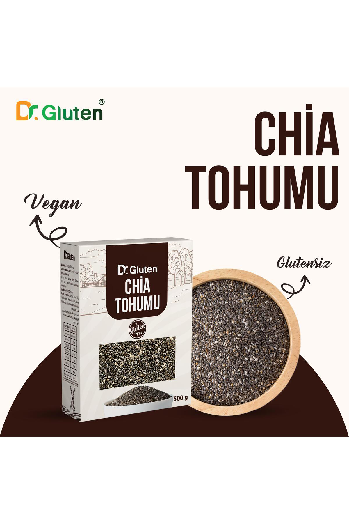 DR. GLUTEN GLUTENSİZ CHİA TOHUMU 500 GR.