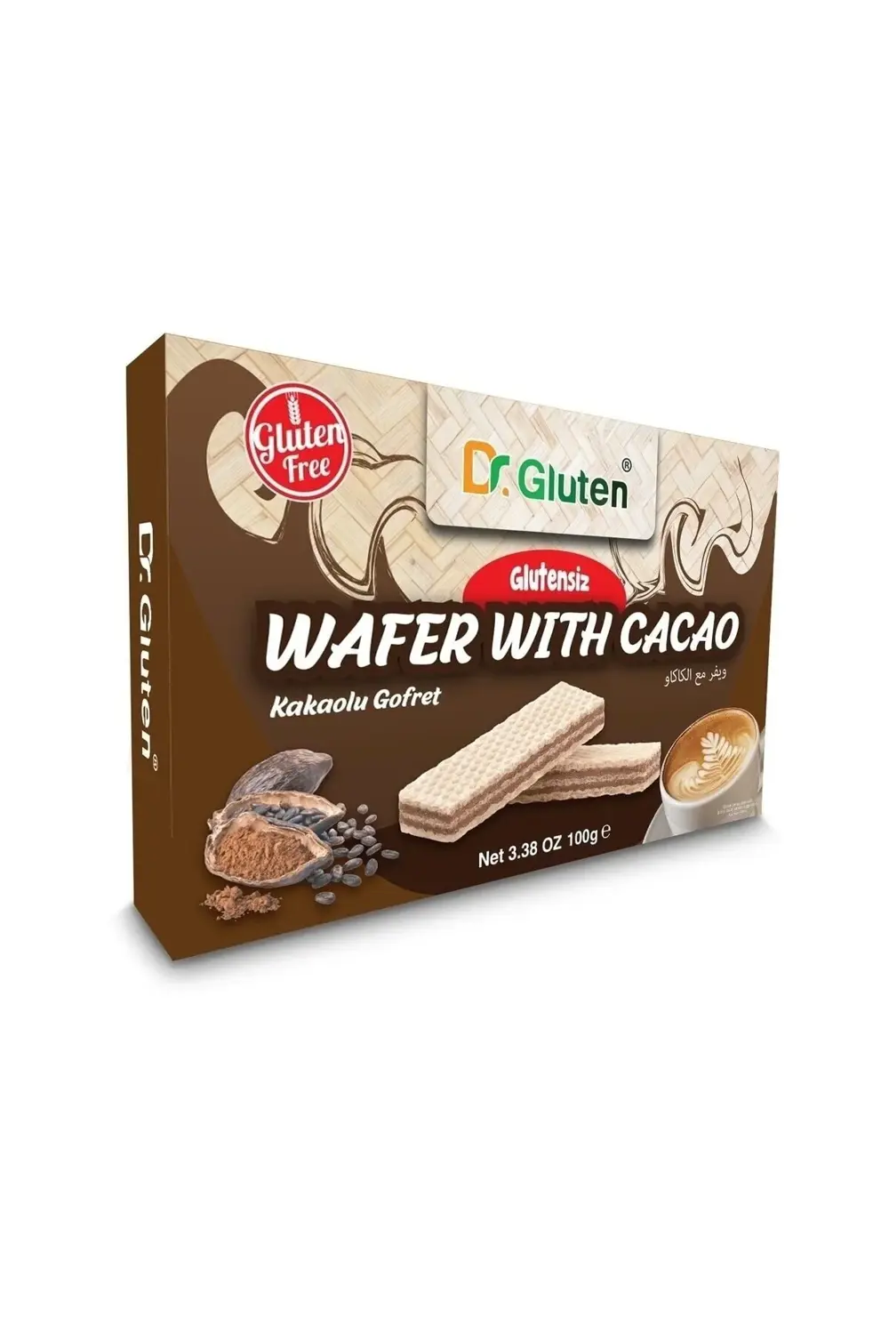 Dr.Gluten Dr. Gluten Glutensiz Kakaolu Gofret 100 G